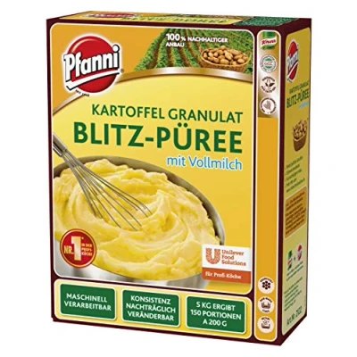 Abbildung von Pfanni Kartoffel Granulat Blitz Püree mit Vollmilch, 1er Pack (1 x 5 kg)