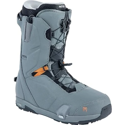Abbildung von Nitro Herren Snowboards Profile TLS All Mountain Freeride Freestyle Premium Schnellschnürsystem Step On Boot Snowboardboot, Charcoal, 28.0