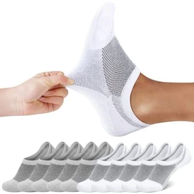 Abbildung von FALARY Sneaker Socken Damen Weiß 35 38 Füßlinge Herren Kurze Füsslinge 10 Paar Unsichtbar No Show socks Sneakersocken