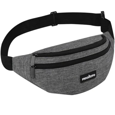 Abbildung von MOCOCITO Bauchtasche Gürteltasche für Damen und Herren, Hüfttasche, Brusttasche Groß Handytasche 120CM/135CM Gurt Verstellbarer Outdoor Sport Camping Wandern Fahrrad Geschenke Frauen Männe