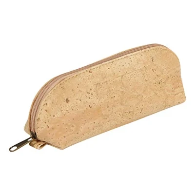 Abbildung von Clairefontaine 420013C Schlampermäppchen aus Kork, Vegan zertifiziert, 21 x 7,5 10,5cm, 1 Stück, Natur