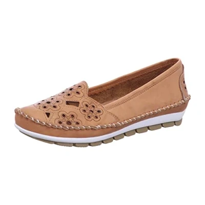 Abbildung von Gemini Sahra Klassischer Ballerina, Damen, Größe: 41, Tan Schuhe