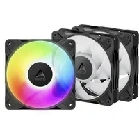 Abbildung von ARCTIC P12 Pro A RGB (3 Stück) Leistungsstarker Premium PC Lüfter, 120 mm PWM Case Fan mit Y Kabelsplitter, 6003000 rpm, 0 rpm
