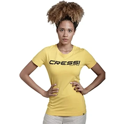 Abbildung von Cressi T Shirt, Lady, Gelb Shwarz, XS