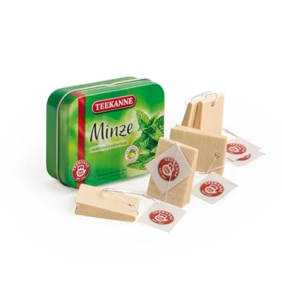 Abbildung von Erzi® Spiellebensmittel Kaufladen Tee von Teekanne in der Dose, (Set, 5 tlg., 1), Made Germany