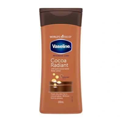 Abbildung von Vaseline Intensivpflege Body Lotion Kakao Radiant Hilfe für trockene Haut 200ml