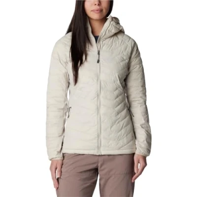 Abbildung von Columbia Powder LITE Light Hooded Jacket Outdoorjacke, Damen, Größe: Small, Dark stone