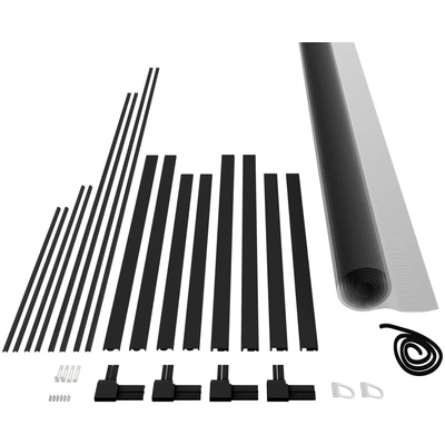 Abbildung von hecht international Insektenschutz Fensterrahmen &quot;START&quot;, anthrazit/anthrazit, BxH: 120x140 cm