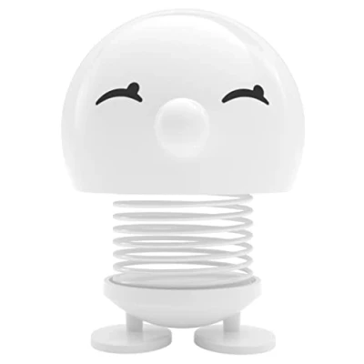 Abbildung von Hoptimist Bimble, Wackelfigur Deko Skandinavisch, Wohnzimmer, Schreibtisch Deko, Büro Gadgets, Tolle Kleine Geschenke, 10 x 14 cm, Large, Weiß
