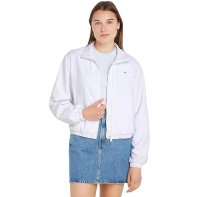 Abbildung von Tommy Jeans Essential Jacket Bomberjacke, Damen, Größe: 42, White
