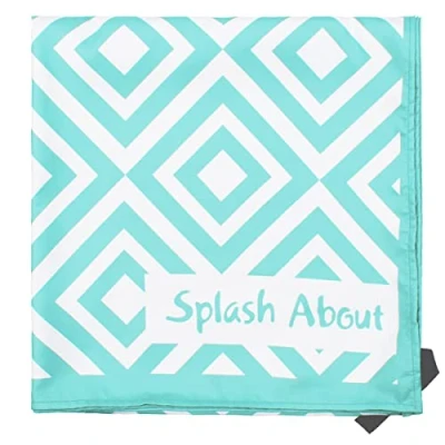 Abbildung von Splash About Strandtuch mit geometrischem Muster Handtuch, Blau Aruba Blue, Einheitsgröße