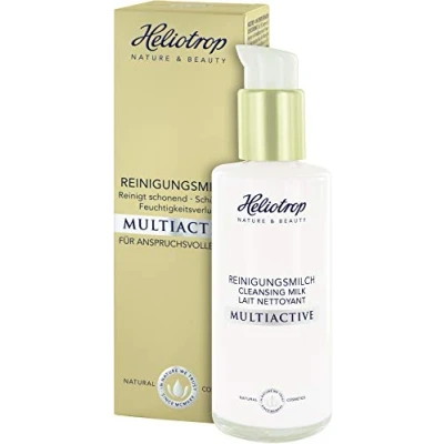 Abbildung von HELIOTROP Naturkosmetik MULTIACTIVE Reinigungsmilch, Bbefreit gründlich von Make up &amp; Verunreinigungen, Schützt vor Feuchtigkeitsverlust, Vegan, 120ml