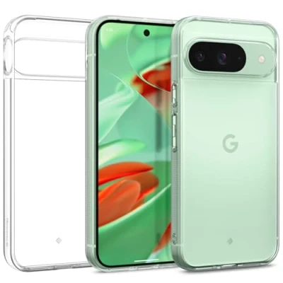Abbildung von Caseology Capella für Google Pixel 9 / Pro Hülle [Made for Google] [Ultra Clear] Seitengriffmuster Schutzhülle Kristallklar