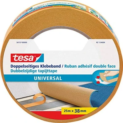 Abbildung von tesa doppelseitiges Klebeband 38 mm x 25 m weiß