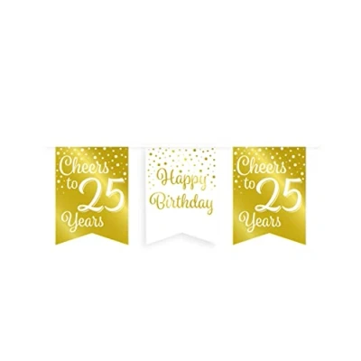 Abbildung von Slinger Jubel auf 25 Jahre weiß/Gold 6m