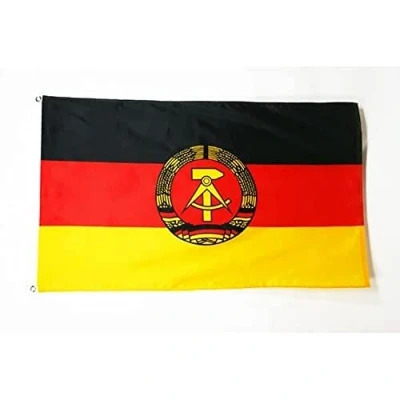 Abbildung von AZ FLAG Flagge Deutsche Demokratische Republik 90x60 cm Ddr Fahne 100% Polyester mit Messing Ösen 50g