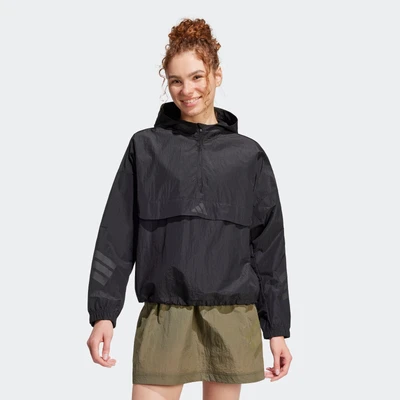 Abbildung von adidas Sportswear Future Icons Three Stripes Windbreaker, Damen, Größe: Small, Black