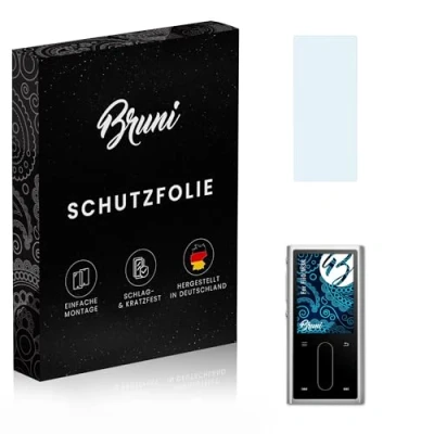 Abbildung von Bruni Schutzfolie kompatibel mit FiiO M3K Folie, glasklare Displayschutzfolie (2X)