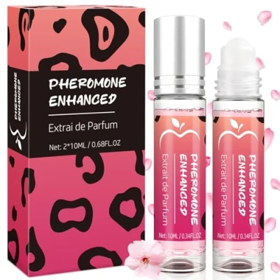 Abbildung von Pheromone Parfum Woman Damen 2 Stück 10ml Pheromon Parfüm Frauen, Rollerball Pheromiya Perfume Women, Langanhaltender Duft, Klein Und Tragbar
