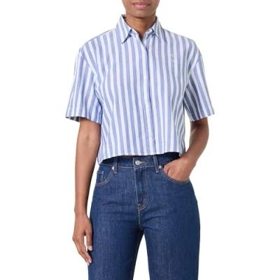 Abbildung von HUGO Eleisa Hemdbluse, Damen, Größe: 38, Open blue