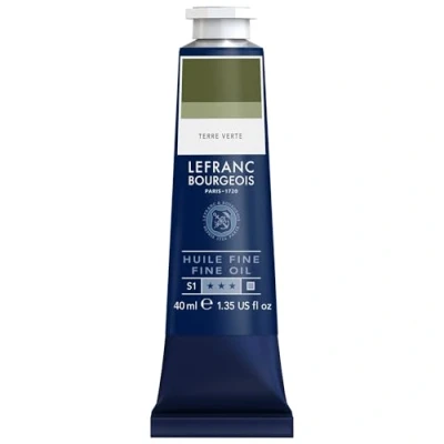 Abbildung von Lefranc Bourgeois 301780 Feine Ölfarbe in hervorragender Qualität,lichtecht mit gleichmäßige Konsistenz, 40ml Tube, ideal für Keilrahmen, Leinwand, Malkarton Saftgrün