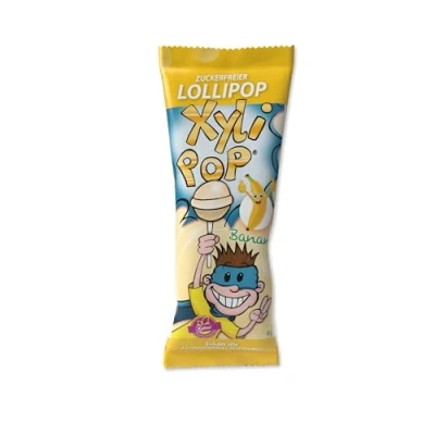 Abbildung von XyliPOP Lollipop Banane Box 50 x 6 g Lollipops