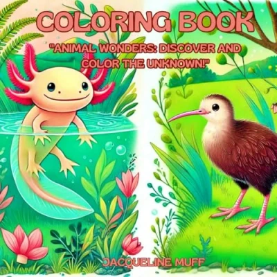 Abbildung von Coloring Book &quot;ANIMAL WONDERS: DISCOVER and COLOR the UNKNOWN!&quot;: &quot;Discover Extraordinary Creatures from Around World A Fun Educational for Curious Kids!&quot;