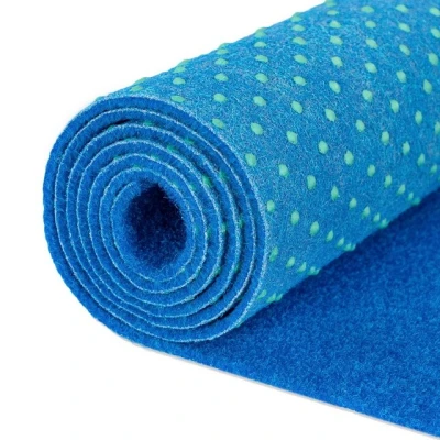 Abbildung von Kunstrasen mit Noppen, Meterware, Outdoor Blau, Mazovia, 100 x cm, UV beständig, witterungsbeständig und wetterfest, für Balkone, Terrassen, Camping