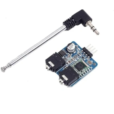 Abbildung von ICQUANZX TEA5767 Stereo FM Radio Modul mit Teleskopantenne 76 108 MHz für Arduino