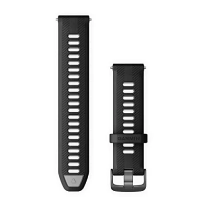 Abbildung von Garmin Wechselarmband 22mm, passend für Forerunner 955 und 965, Schwarz/grau
