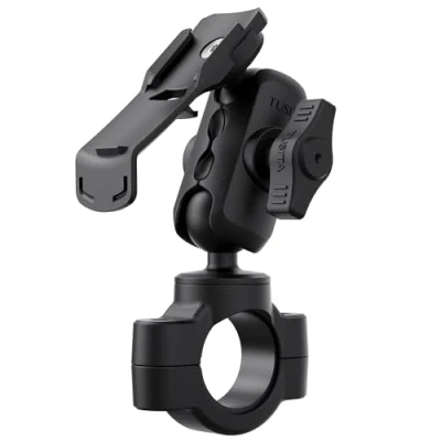 Abbildung von TUSITA Motorrad Halterung Doppelte Steckdose Arm Lenkerbasis Kompatibel mit Garmin Handheld GPS
