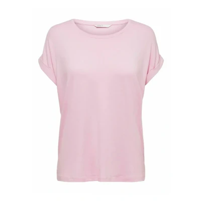 Abbildung von ONLY Onlmoster Oneck Tshirt basic, Damen, Größe: XS, Pink lady