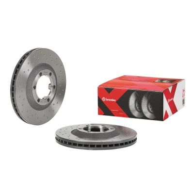 Abbildung von BREMBO Bremsscheibe ISUZU: D Max II Pickup, 1 Pritsche / Fahrgestell, Pickup 27mm 6 gelocht/innenbel. 09.B267.1X 8973606770,8973606771