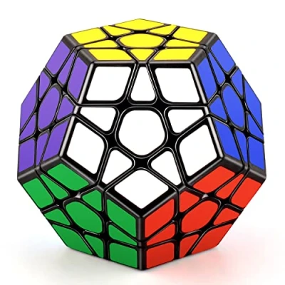 Abbildung von TOYESS Zauberwürfel Megaminx Cube 3x3 Megamix Dodekaeder SpeedCube Puzzle Magischer Würfel Spielzeug Kinder &amp; Erwachsene, Schwarz