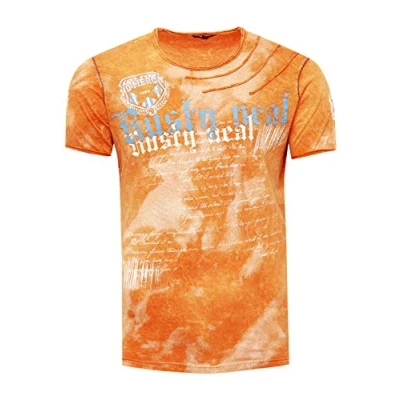 Abbildung von Rusty Neal Tshirt print, Herren, Größe: Medium, Orange