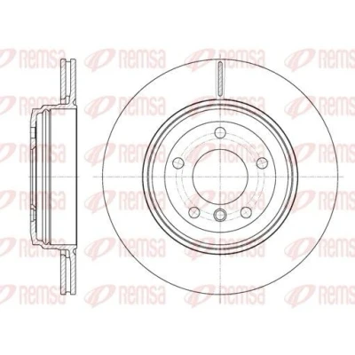 Abbildung von REMSA 6654.10 Bremsscheibe Hinterachse 320, 320 20 5 Belüftet BMW: Limousine, Touring, 6 Coupe