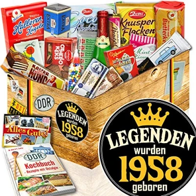 Abbildung von Legenden 1958 ++ Kultset DDR Süßigkeiten Geschenk Geburtstag