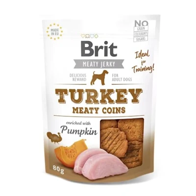 Abbildung von Brit Jerky Turkey Meaty Coins Truthahn Hundeleckerli 200 g