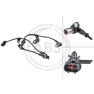 Abbildung von A.B.S. 31902 ABS Sensor passiver 600 schwarz MITSUBISHI: L200 III Pickup