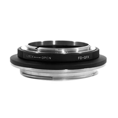 Abbildung von FD GFX Objektivadapter kompatibel für Canon Objektiv mit Fujifilm G Mount Kamera
