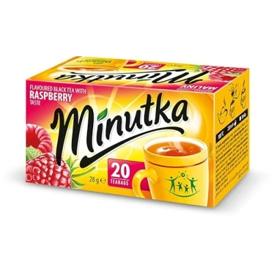 Abbildung von Minutka® Schwarzer Tee Himbeere 20 Teebeutel 1 Box x 28g Black Tea Raspberry Hochwertige Mischung Aus Schwarztee Teesorten Schwarzteebeutel Express Cay Vegan Glutenfrei