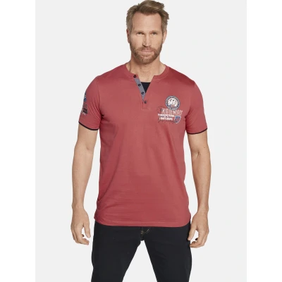 Abbildung von Jan Vanderstorm Hinderk Tshirt print, Herren, Größe: 4XL, Hellrot