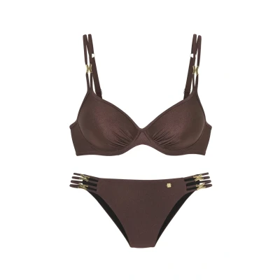 Abbildung von Jette BÜGEL SET Bikini, Damen, Größe: 44xC, Coffee