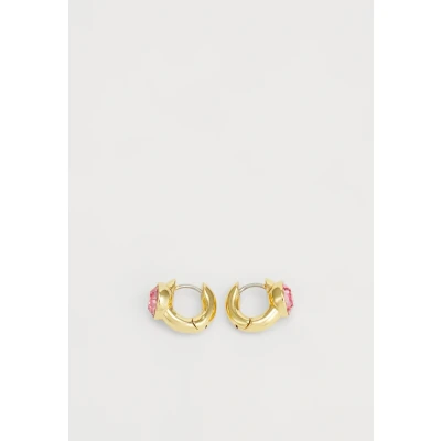 Abbildung von kate spade new york KEEP Sparkling Huggie Ohrringe pink/goldcoloured, Damen, Größe: One Size, Pink/gold coloured