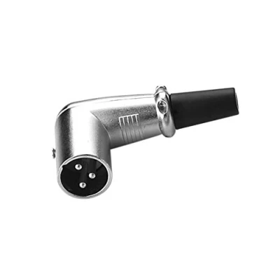 Abbildung von SIENOC 90 Grad XLR 3 pin Mikrofon Lautsprecher Stecker rechtwinklig Adapter Verbindungs (1 Stück)
