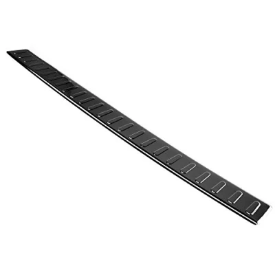 Abbildung von Aroba AR331 BL Edelstahl Schwarz Black Chrome Ladekantenschutz kompatibel mit Volkswagen T6 BJ. 6.2015 9.2019 passgenau Abkantung Farbe Anthrazit