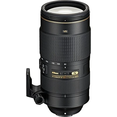 Abbildung von Nikon AF S NIKKOR 80 400 mm 1:4,5 5,6G ED VR Objektiv (77mm Filtergewinde)