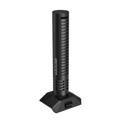 Abbildung von Zoom SSH 6e Stereo Richtrohrmikrofon Wechselkapsel für H6essential Handy Recorder, hyperdirektional bis Raumklang, 32 Bit Technologie, schwarz, mit Fellwindschutz