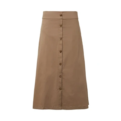 Abbildung von s.Oliver Black Label Alinienrock, Damen, Größe: 34, Sandstein