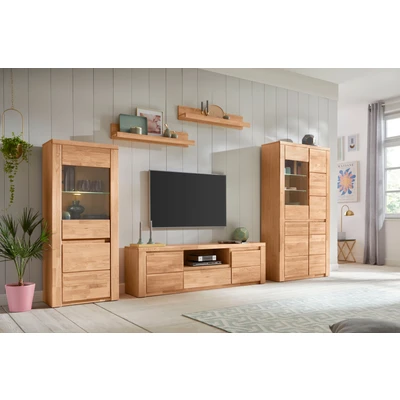 Abbildung von Home affaire Wohnwand &quot;Burani&quot;, (Set, 4 St.), teilmassives Holz